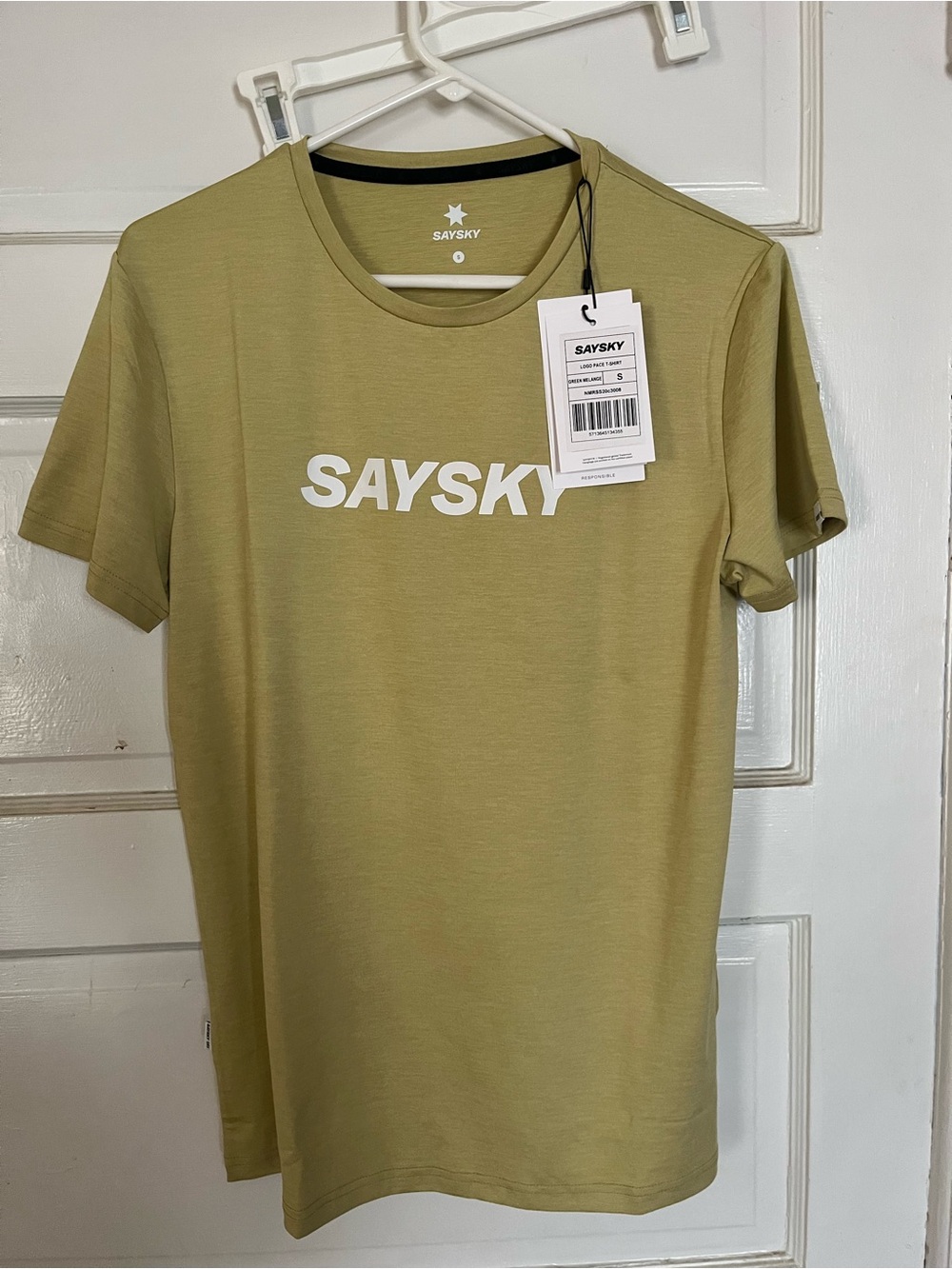 Saysky logo pace tee men’s small